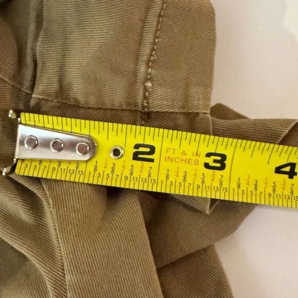 Anthropologie | Kelyn Pleated City Short | Size 12 | Olive - Picture 13 of 13